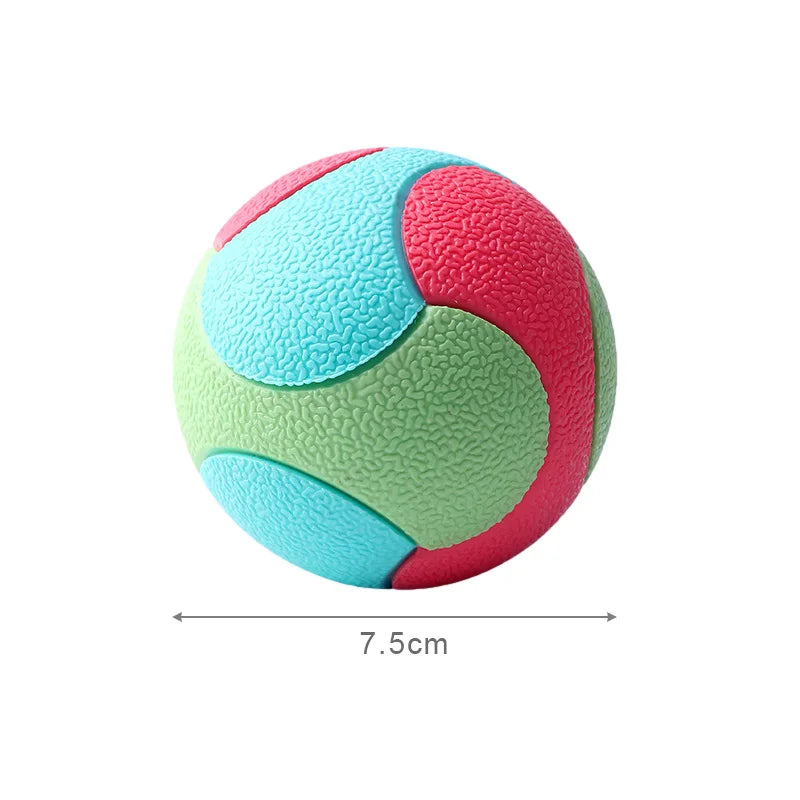 Pelota de Juguete Cuerda y Goma Elástica e Interactiva para Perros – Pelota Mordedora Alta Saltabilidad, Limpieza Dental y Entrenamiento