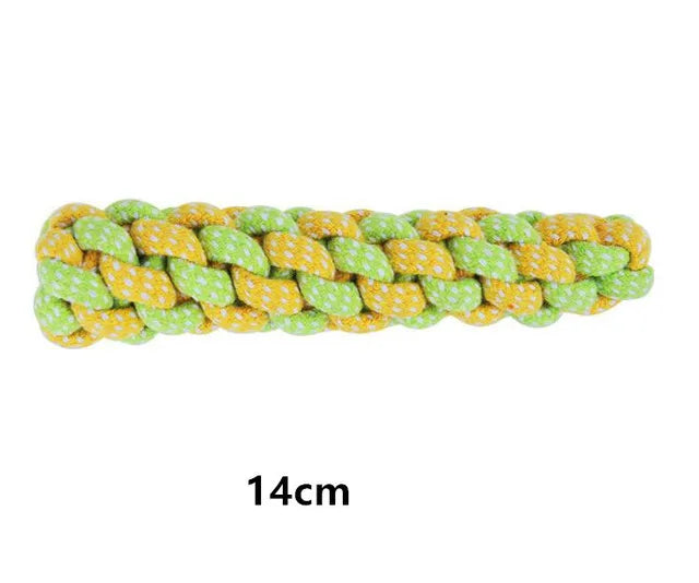 Juguete Mordedor de Cuerda de Algodón con Pelota para Perros – Cuerda Interactiva con Efecto Hilo Dental para Limpieza Bucal, Masticación y Juegos de Tirón (Razas Pequeñas y Grandes)