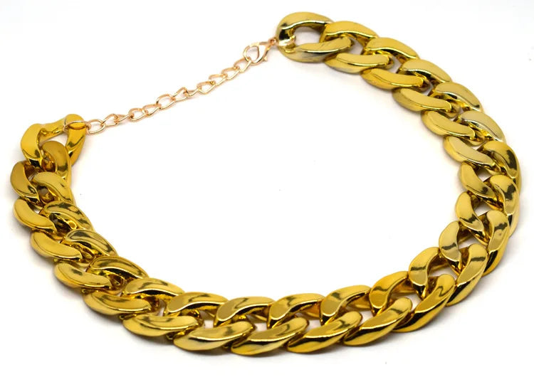 Collar de Cadena para Perros Pequeños y Medianos – Collar Metalizado Dorado y Plateado