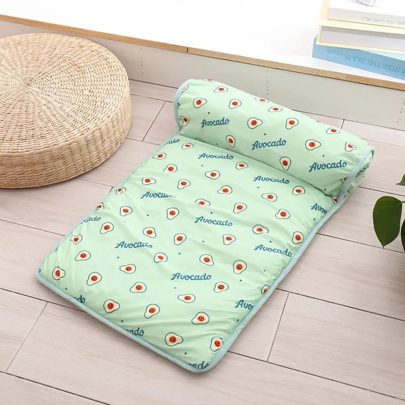 Alfombrilla Refrigerante de Verano para Perros y Gatos - Cojín de Gel Frío Transpirable, Suave y Lavable para Mascotas Pequeñas, Medianas y Grandes