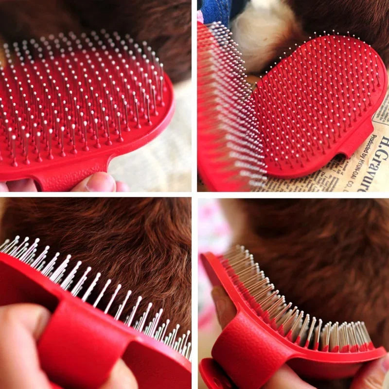 Cepillo de Baño y Masaje de Goma para Perros y Gatos – Guante Peine Deslanador, Masajeador de Piel y Accesorio de Ducha para Mascotas