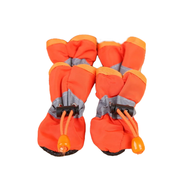 Set de 4 Botas Impermeables y Antideslizantes para Perros y Gatos – Zapatos de Lluvia y Protectores de Patas para Cachorros y Razas Pequeñas