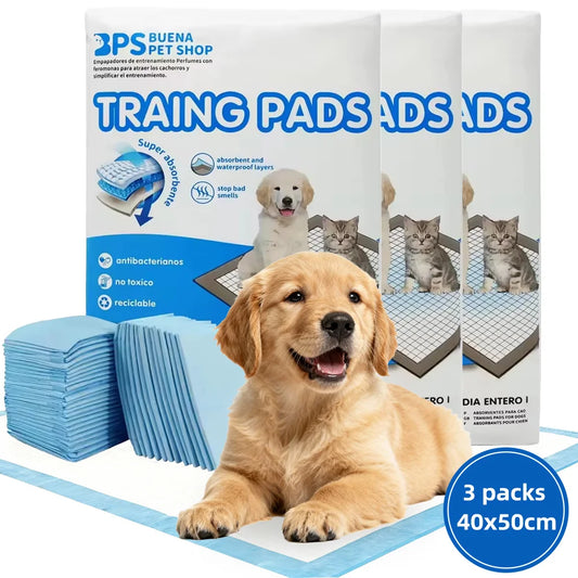Pack de 3 Paquetes de Empapadores Higiénicos para Perros y Gatos - Toallas Educadoras de Alta Absorción y Protección Antifugas (Envío desde España)