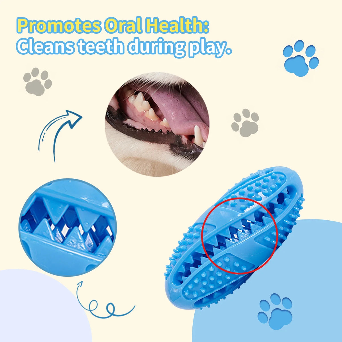 Pelota Interactiva Dispensadora de Previs y Premios de Caucho Natural – Juguete Mordedor Ultra Resistente para Limpieza Dental y Entrenamiento de Perros