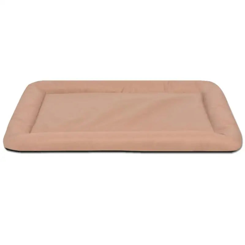 Cama Rectangular Extragrande para Perros Grandes (Talla XL) - Colchón de Suelo Mullido y Confortable en Color Beige para Jaulas y Estancias de Interior