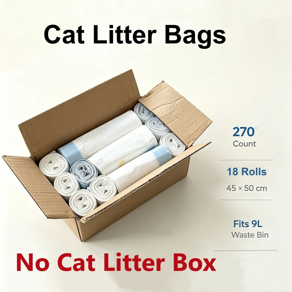 Arenero Automático Inteligente Autolimpiable de 65 Litros - Baño Cerrado para Gatos con Control por App Móvil, Estera y Bolsas Desechables