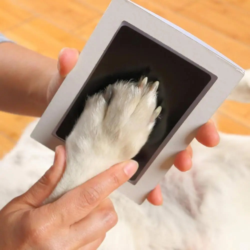 Kit de Huella de Pata de Mascota para Perros y Gatos – Almohadilla de Tinta Sin Contacto y No Tóxica para Recuerdos, Marcos y Conmemoraciones
