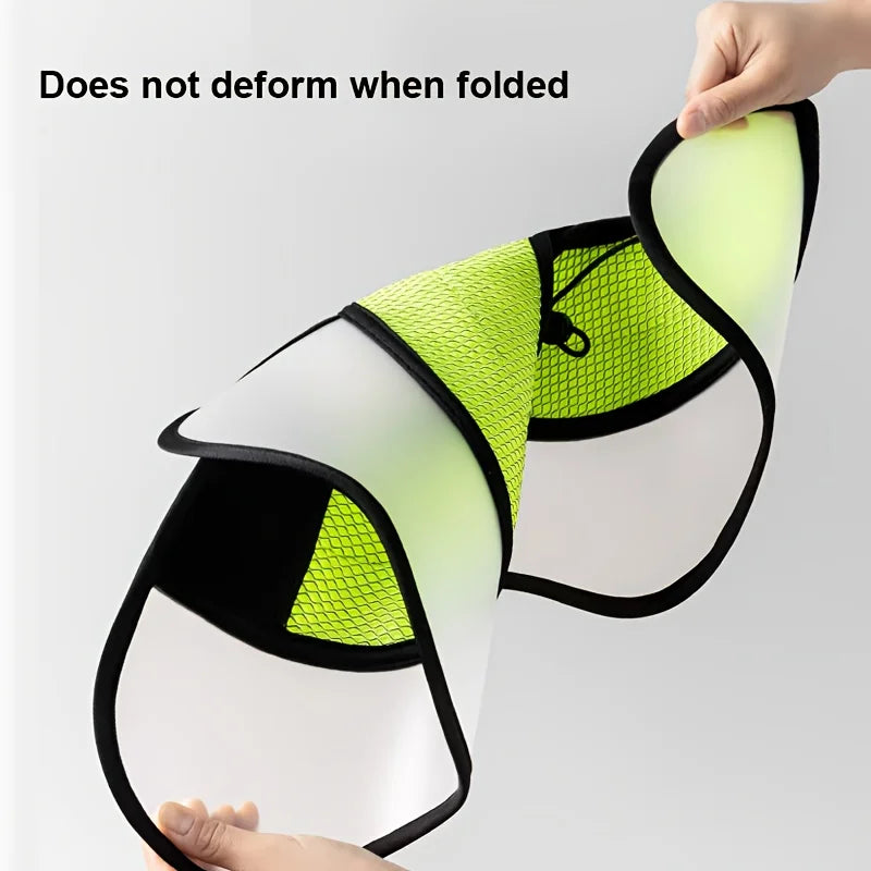 Collar Isabelino Protector para Perros y Gatos – Cono Quirúrgico Híbrido Anti-Mordeduras y Anti-Rascado, Transpirable y Ajustable