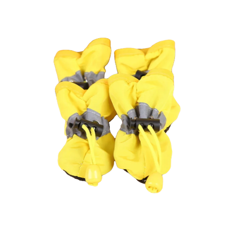 Set de 4 Botas Impermeables y Antideslizantes para Perros y Gatos – Zapatos de Lluvia y Protectores de Patas para Cachorros y Razas Pequeñas