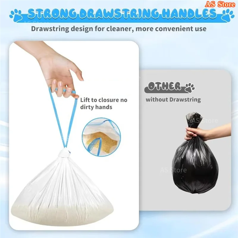 Bolsas de Basura Resistentes para Arenero Autolimpiable para Gatos - Pack Antigoteo de Gran Resistencia, Control de Olores y Ajuste Perfecto