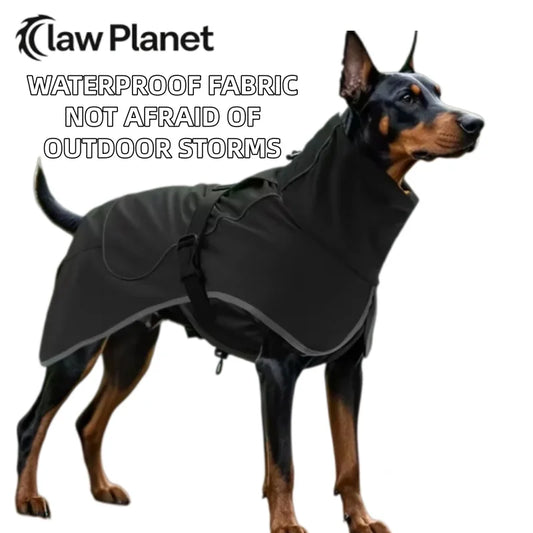 Chubasquero Impermeable Ajustable para Perros con Tira Reflectante – Impermeable de Poliéster con Cierre de Botones para Días de Lluvia