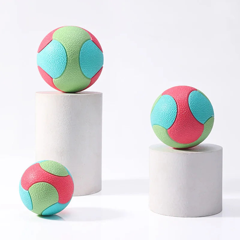 Pelota de Juguete Cuerda y Goma Elástica e Interactiva para Perros – Pelota Mordedora Alta Saltabilidad, Limpieza Dental y Entrenamiento