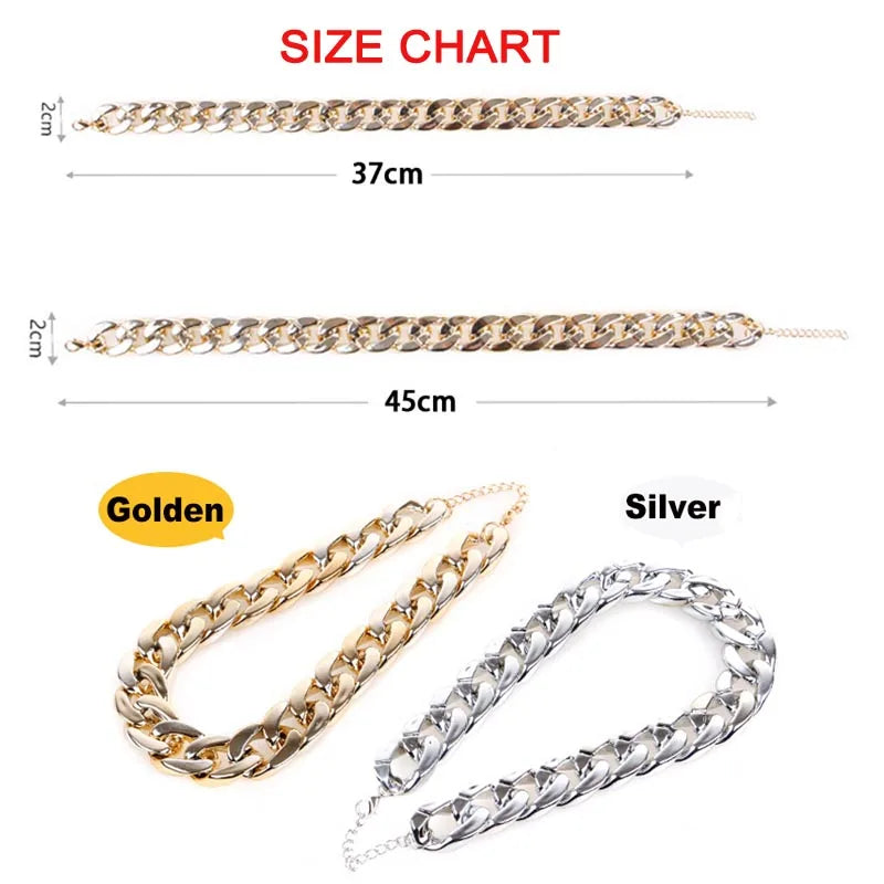 Collar de Cadena para Perros Pequeños y Medianos – Collar Metalizado Dorado y Plateado