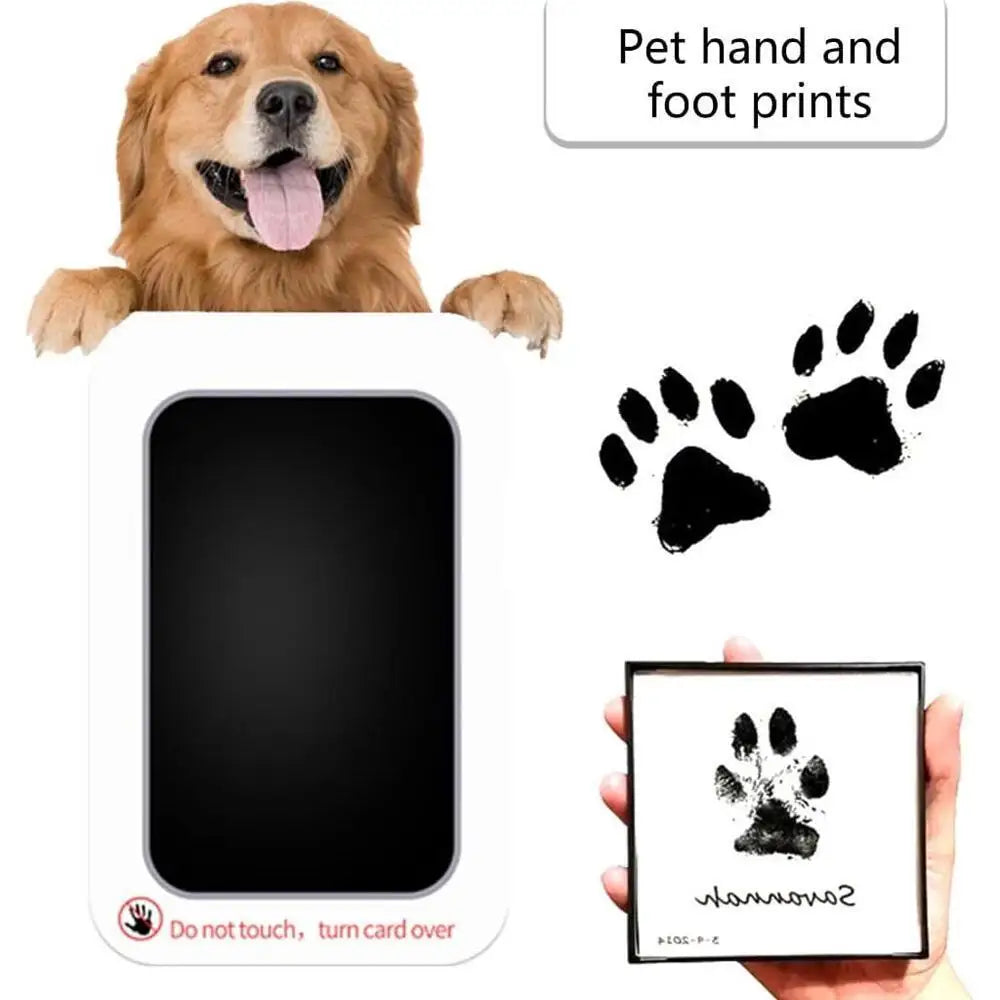 Kit de Huella de Pata de Mascota para Perros y Gatos – Almohadilla de Tinta Sin Contacto y No Tóxica para Recuerdos, Marcos y Conmemoraciones