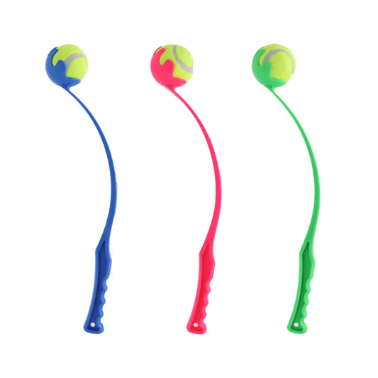 Lanzador Manual de Pelotas para Perros y Gatos – Palito Lanzador con Recogida Sin Manos para Entrenamiento y Juego de Cobro al Aire Libre