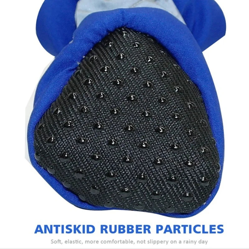 Set de 4 Botas Impermeables y Antideslizantes para Perros y Gatos – Zapatos de Lluvia y Protectores de Patas para Cachorros y Razas Pequeñas