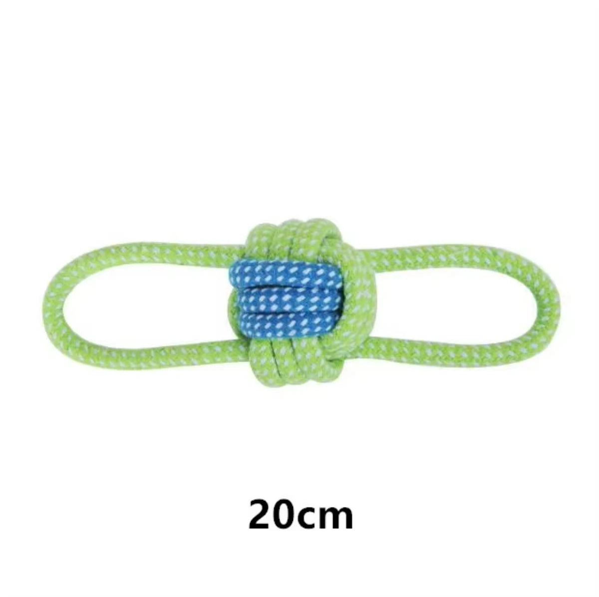 Juguete Mordedor de Cuerda de Algodón con Pelota para Perros – Cuerda Interactiva Limpiadentadura para Juego de Tirón y Masticación (Cachorros y Adultos)