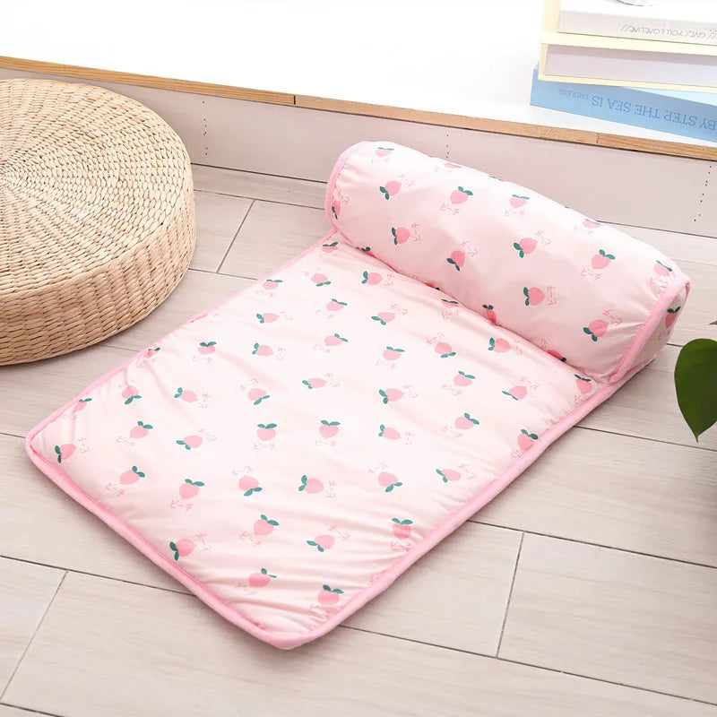 Alfombrilla Refrigerante de Verano para Perros y Gatos - Cojín de Gel Frío Transpirable, Suave y Lavable para Mascotas Pequeñas, Medianas y Grandes