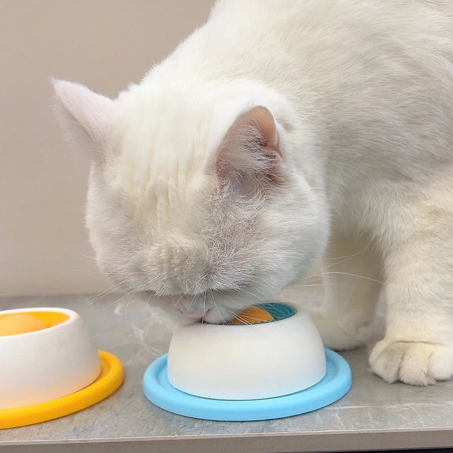 Comedero Lento y Lamedor Interactivo para Perros y Gatos – Juguete Anti ansiedad y Accesorio de Enriquecimiento para Jaulas y Parques