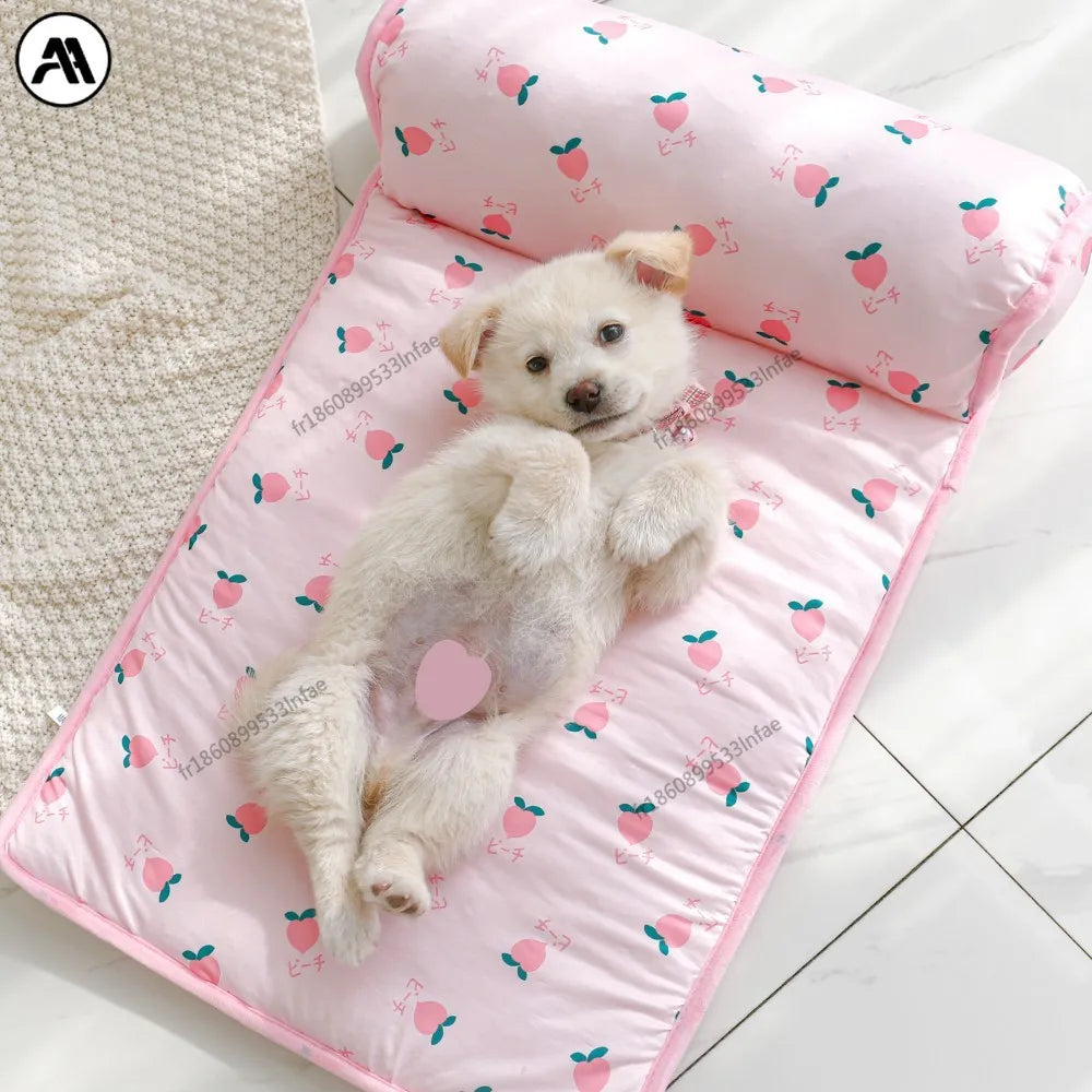 Alfombrilla Refrigerante de Verano para Perros y Gatos - Cojín de Gel Frío Transpirable, Suave y Lavable para Mascotas Pequeñas, Medianas y Grandes