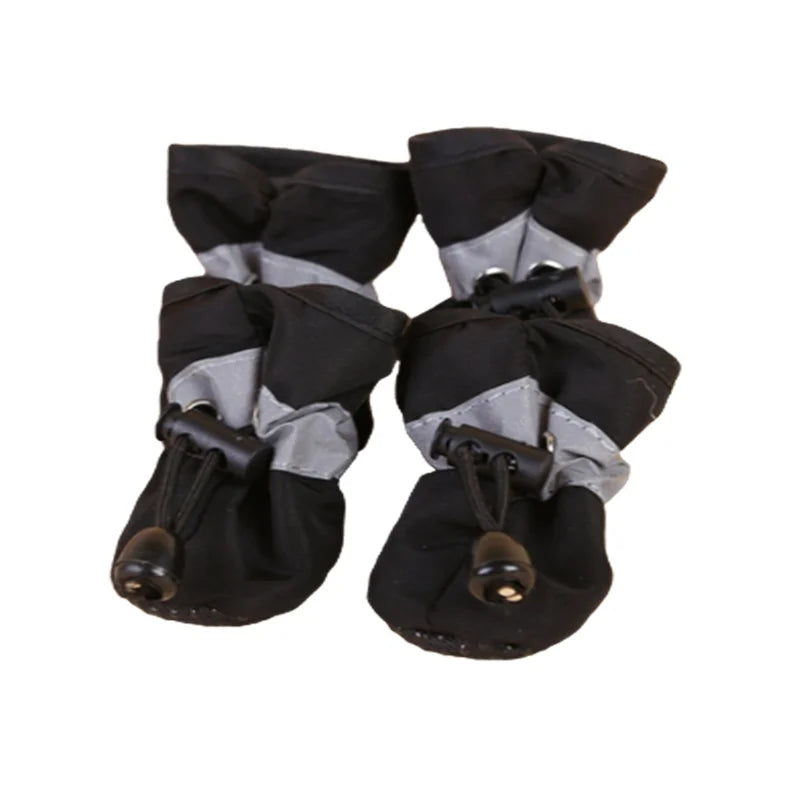 Set de 4 Botas Impermeables y Antideslizantes para Perros y Gatos – Zapatos de Lluvia y Protectores de Patas para Cachorros y Razas Pequeñas