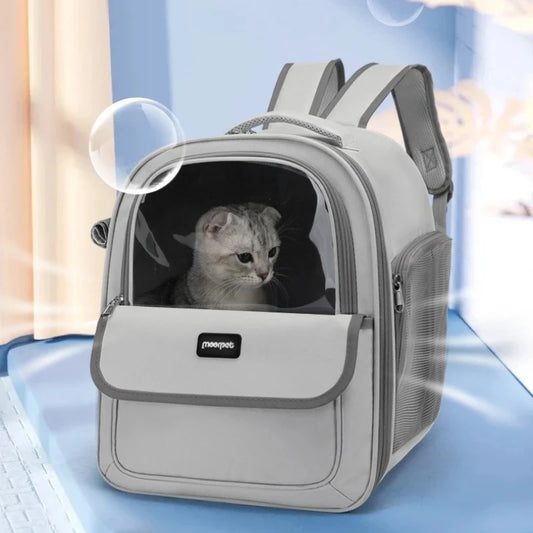 Mochila Mochila Transportadora Transpirable para Perros y Gatos – Plegable y Portátil de Gran Capacidad para Viajes y Senderismo