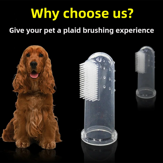 Dedales Cepillo de Dientes de Silicona para Perros y Gatos – Cepillo Digital Flexible para Higiene Bucal, Control de Sarro y Cuidado Dental de Mascotas