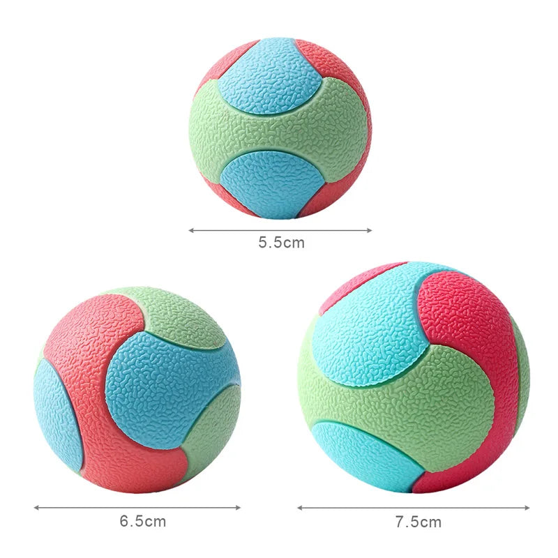Pelota de Juguete Cuerda y Goma Elástica e Interactiva para Perros – Pelota Mordedora Alta Saltabilidad, Limpieza Dental y Entrenamiento