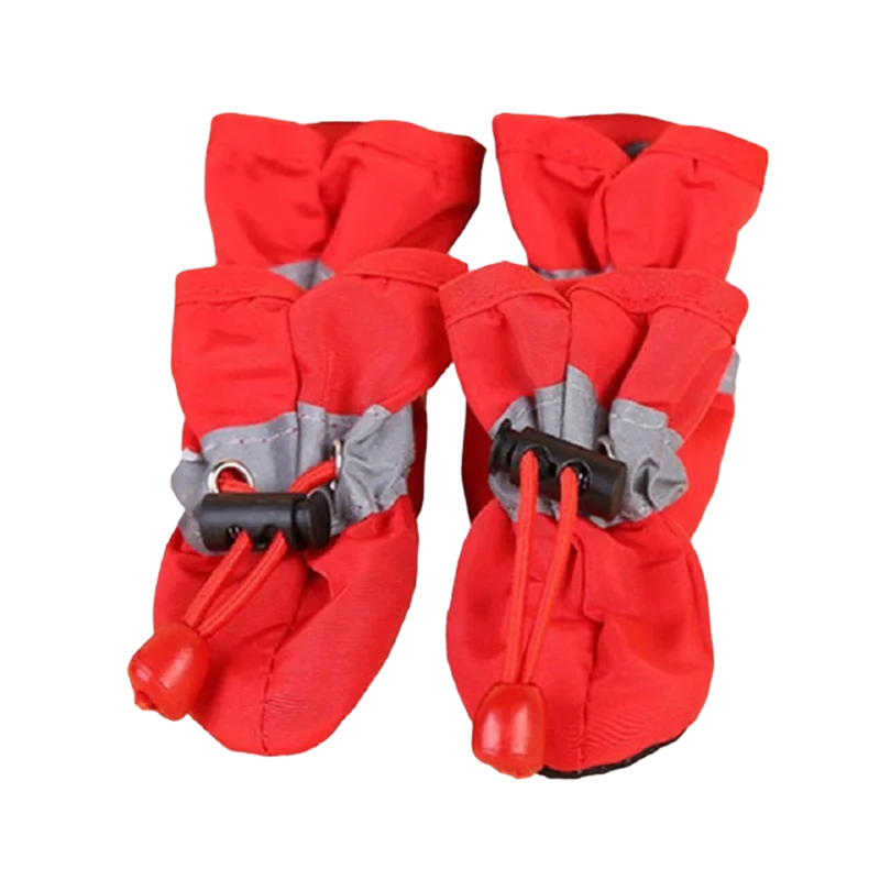 Set de 4 Botas Impermeables y Antideslizantes para Perros y Gatos – Zapatos de Lluvia y Protectores de Patas para Cachorros y Razas Pequeñas