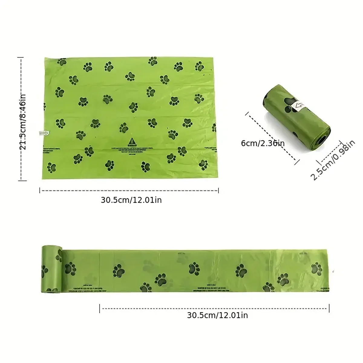 Bolsas Ecológicas e Impenetrables para Residuos de Mascotas
