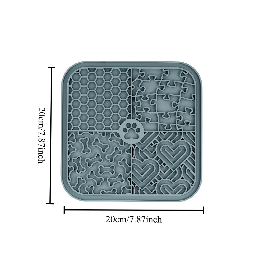 Alfombra de Silicona de Alimentación Lenta para Perros y Gatos – Lick Mat Anti ansiedad, Antideslizante y Relajante para Baño, Cuidado y Premios