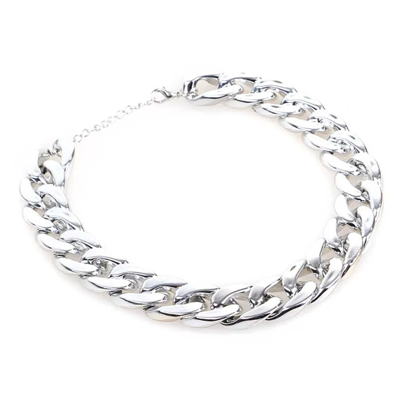 Collar de Cadena para Perros Pequeños y Medianos – Collar Metalizado Dorado y Plateado