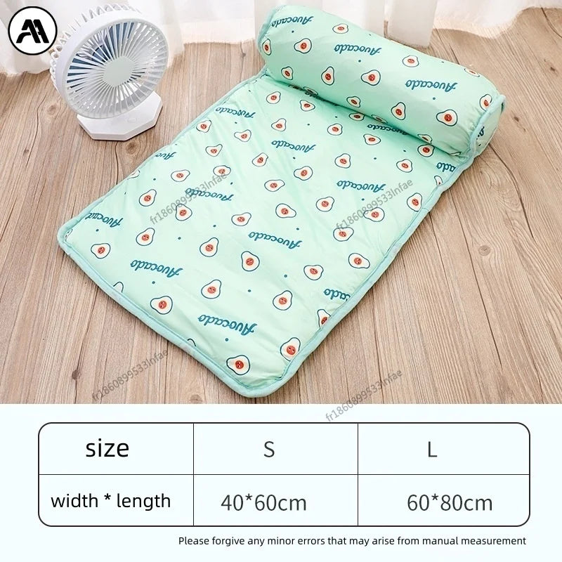 Alfombrilla Refrigerante de Verano para Perros y Gatos - Cojín de Gel Frío Transpirable, Suave y Lavable para Mascotas Pequeñas, Medianas y Grandes