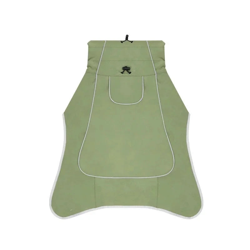 Chubasquero Impermeable Ajustable para Perros con Tira Reflectante – Impermeable de Poliéster con Cierre de Botones para Días de Lluvia