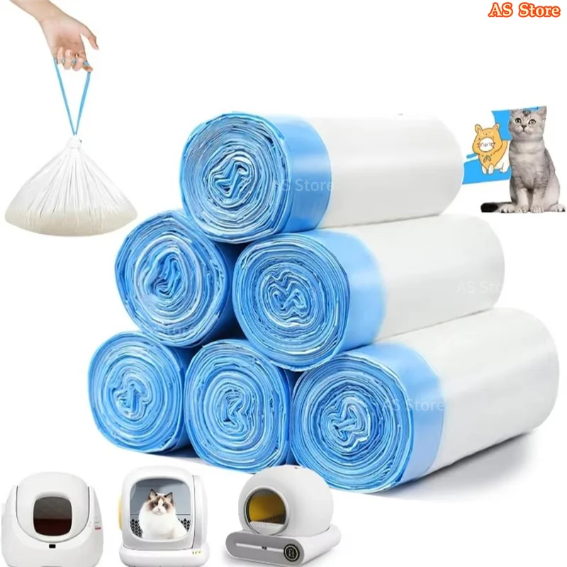 Bolsas de Basura Resistentes para Arenero Autolimpiable para Gatos - Pack Antigoteo de Gran Resistencia, Control de Olores y Ajuste Perfecto
