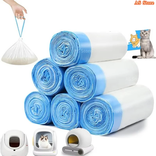 Bolsas de Basura Resistentes para Arenero Autolimpiable para Gatos - Pack Antigoteo de Gran Resistencia, Control de Olores y Ajuste Perfecto