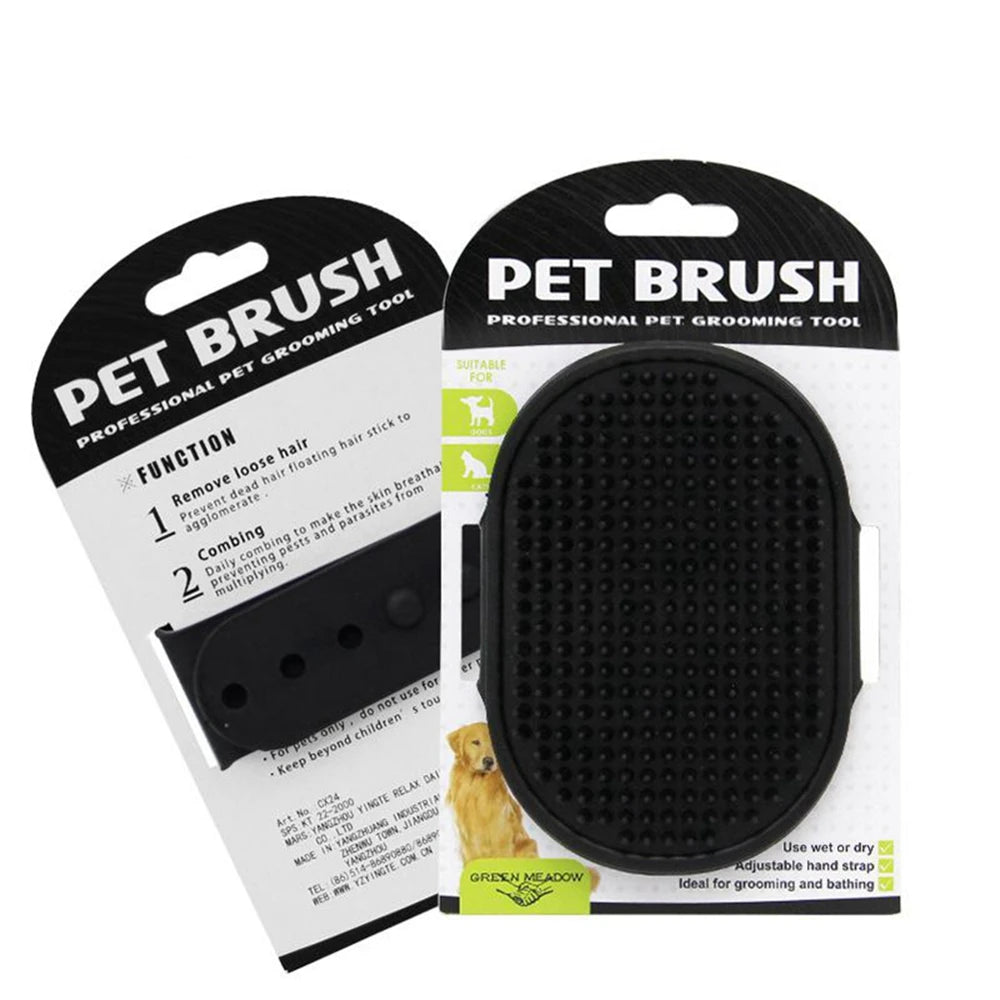 Guante Cepillo de Silicona Suave para Baño y Deslanado de Perros y Gatos – Peine Masajeador, Removedor de Pelo Suelto y Accesorio de Ducha