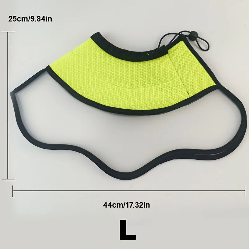 Collar Isabelino Protector para Perros y Gatos – Cono Quirúrgico Híbrido Anti-Mordeduras y Anti-Rascado, Transpirable y Ajustable