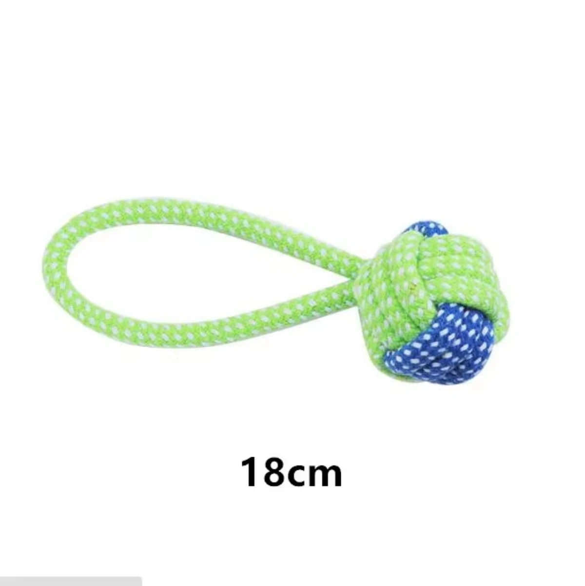 Juguete Mordedor de Cuerda de Algodón con Pelota para Perros – Cuerda Interactiva Limpiadentadura para Juego de Tirón y Masticación (Cachorros y Adultos)